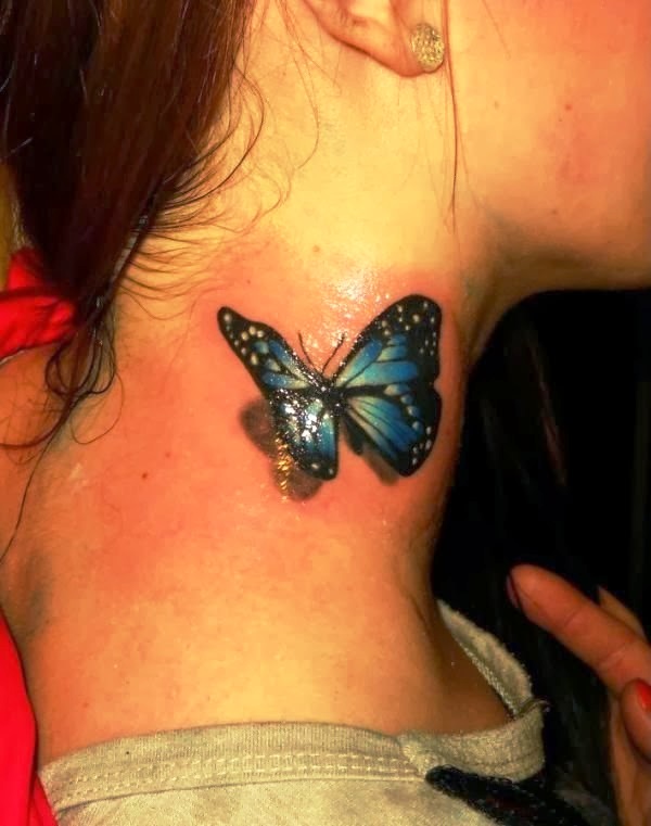 3D Butterflies Tattoo Designs