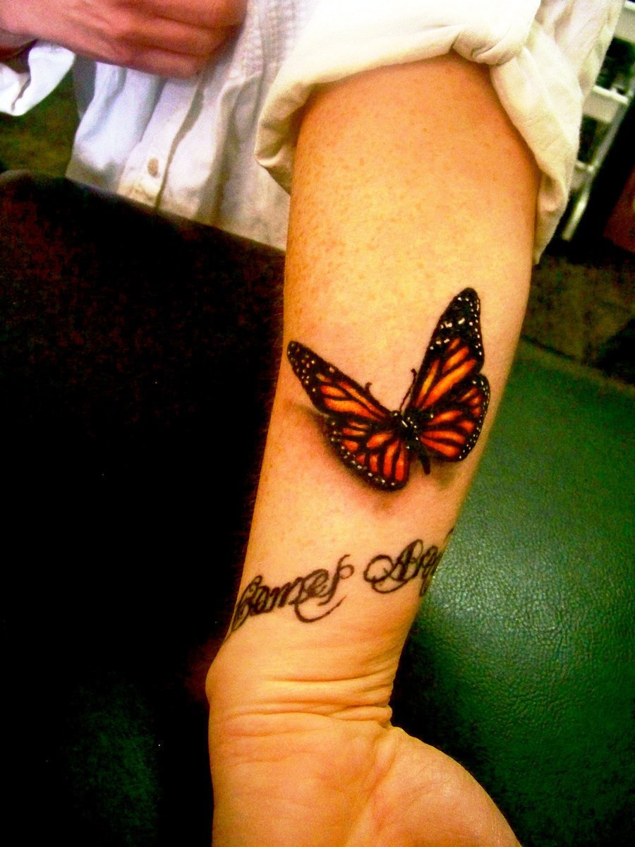 3D Butterfly Tattoo Designs