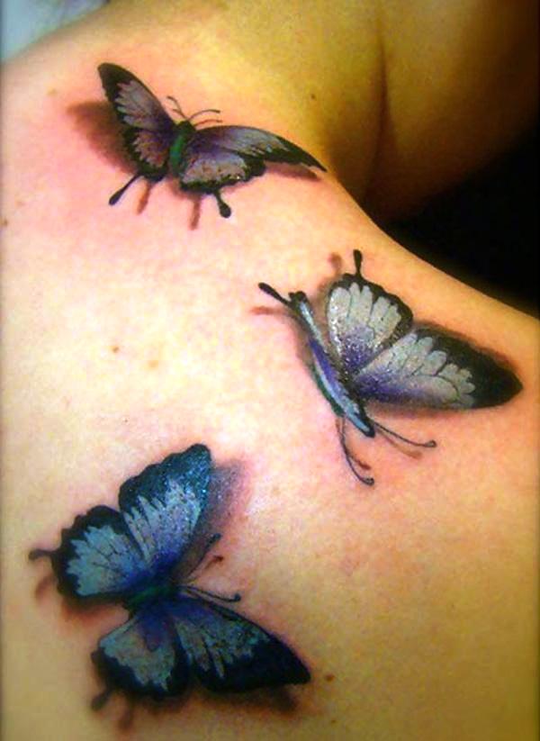 3D Butterfly Tattooideas Designs