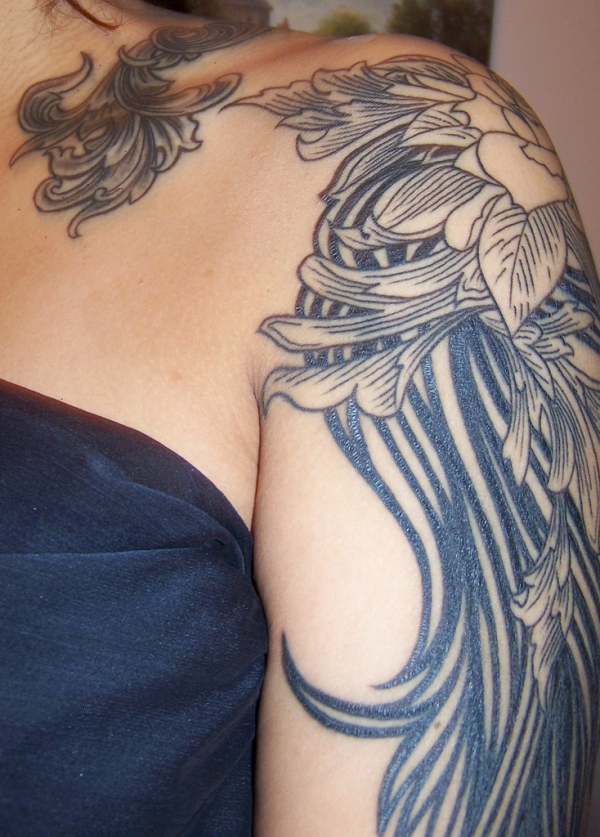 Arm and Shoulder Tattoos Women