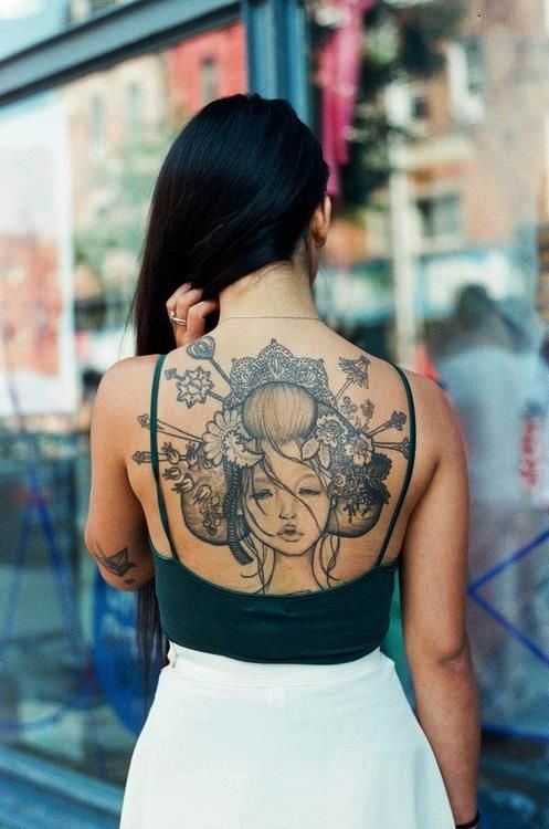 Asian Geisha tattoo
