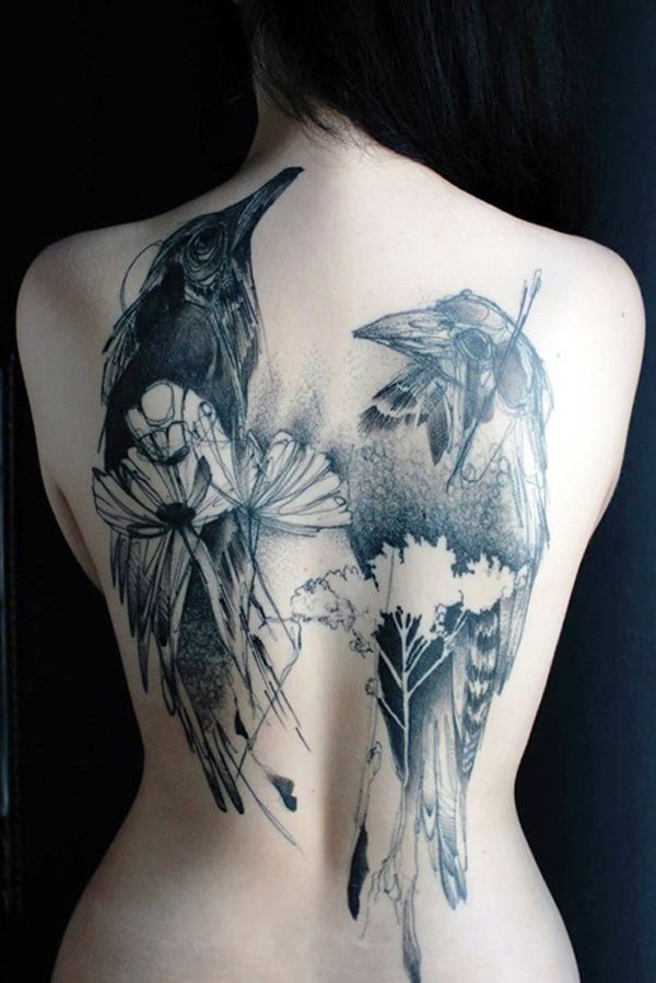 Awesome Back Tattoos for Girl