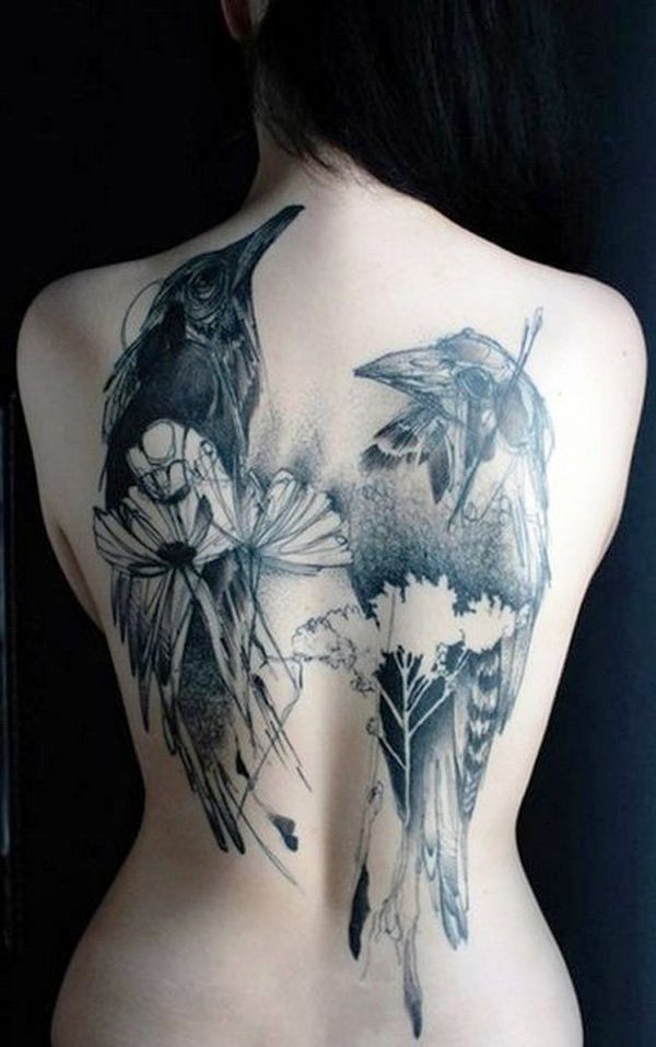 Awesome Back Tattoos for Girls