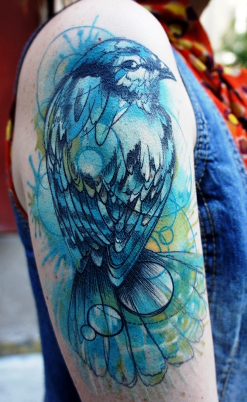 Bird Sleeve Tattoos Women
