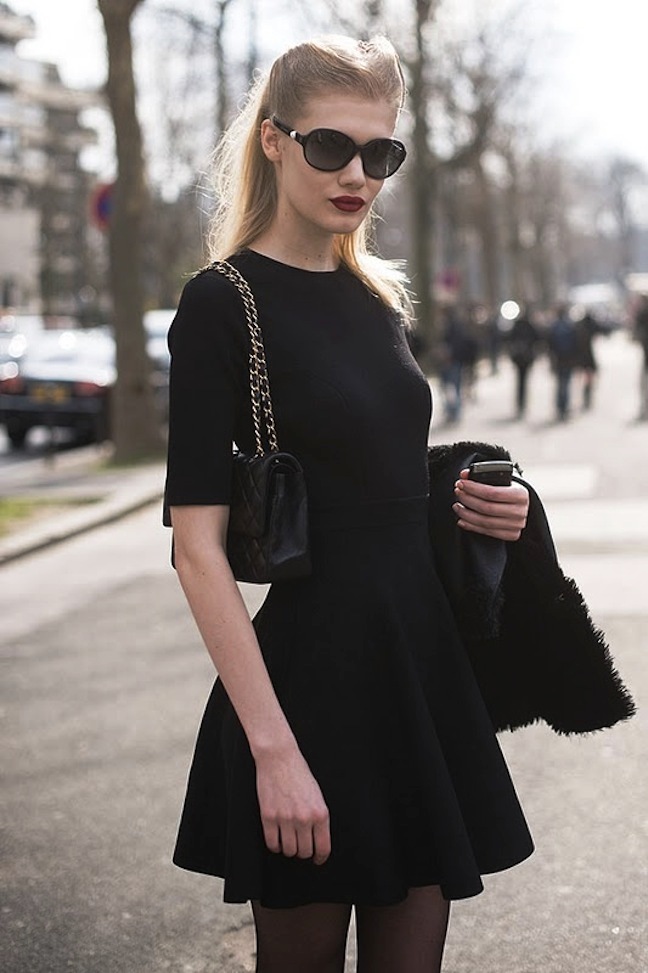 Black Summer Dress Street-Style