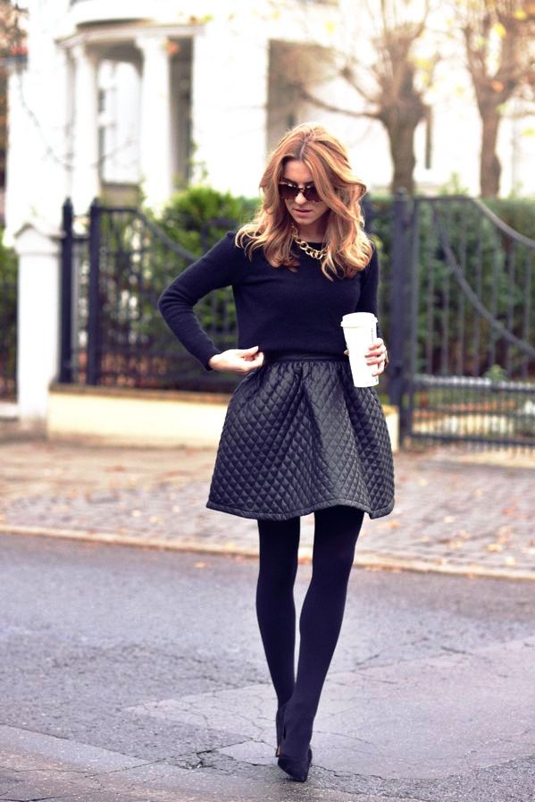 Casual Winter Outfits with Skirts