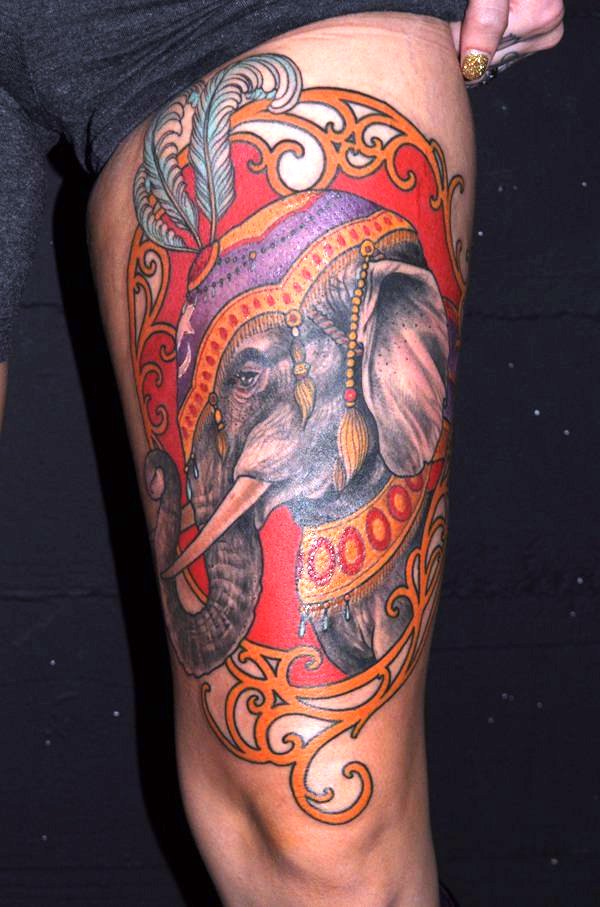 Circus Elephant Tatto