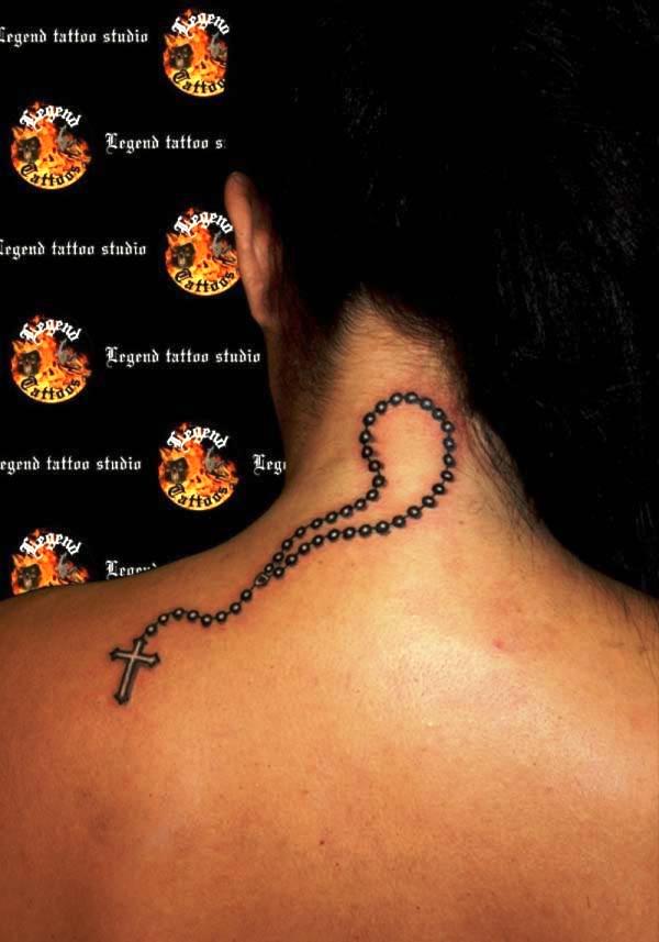 Cross Necklace Tattoo Women