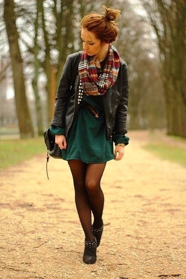 Cute Fall Outfits Leather Jackets