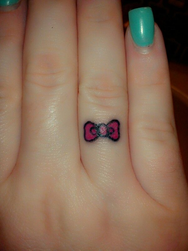 Cute Hello Kitty Tattoos Finger