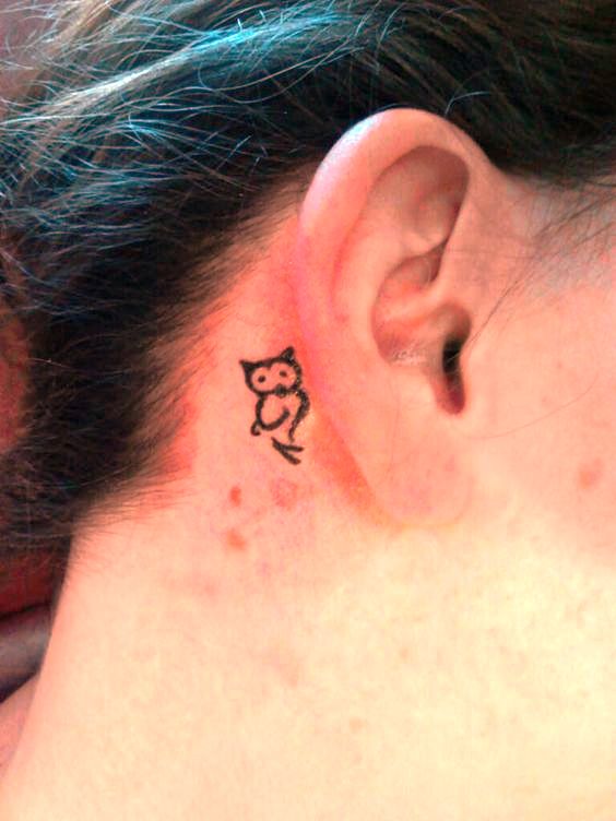 Cute Tattoos Behind Ear