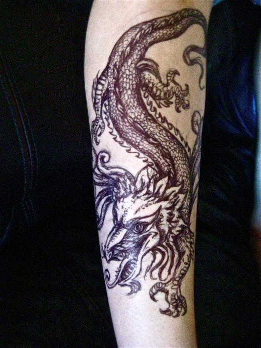 Dragon Tattoos for Women On Arm