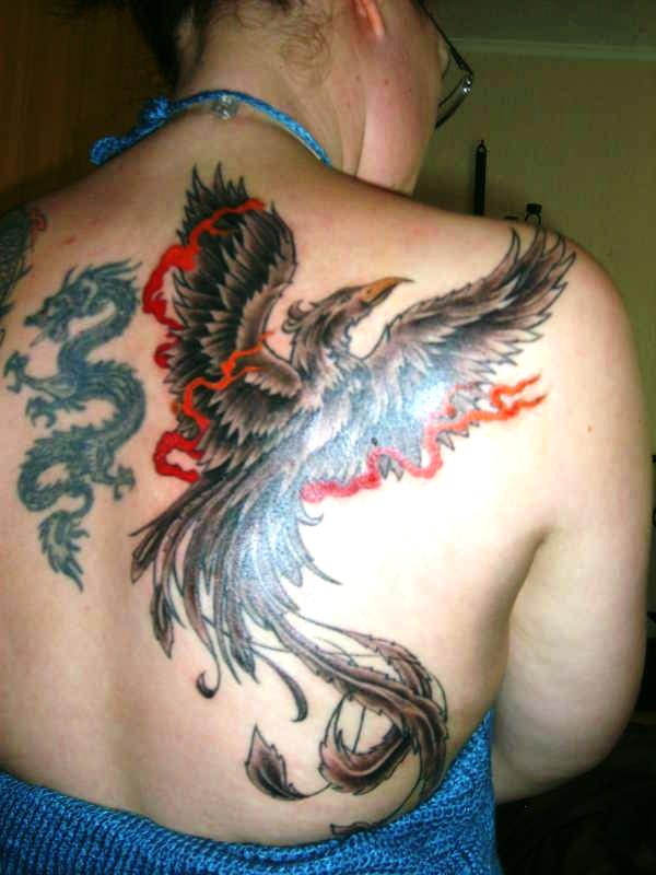 Fire Phoenix Tattoo Designs