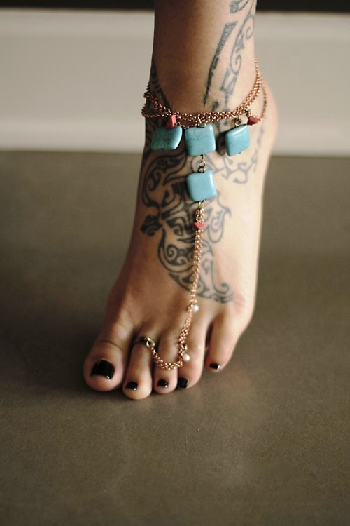 Foot Jewelry Tattoo