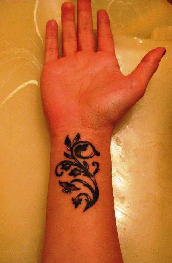 Girl Wrist Tattoo Designs