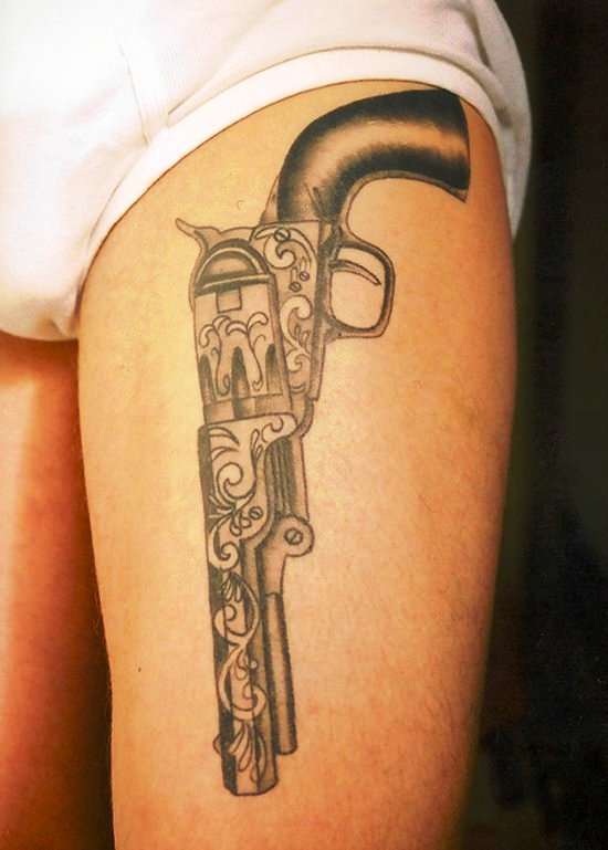 20 Gun Tattoo Designs For Women - Flawssy
