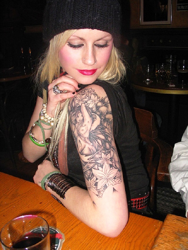 Half Sleeve Tattoo Woman