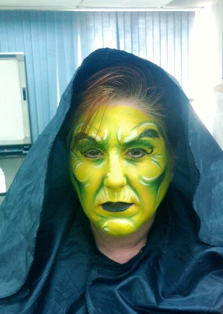 Halloween Witch Makeup green