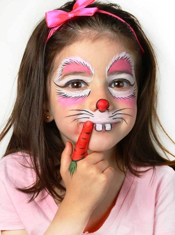 Halloween-costume-makeup-for-kids-Bunny