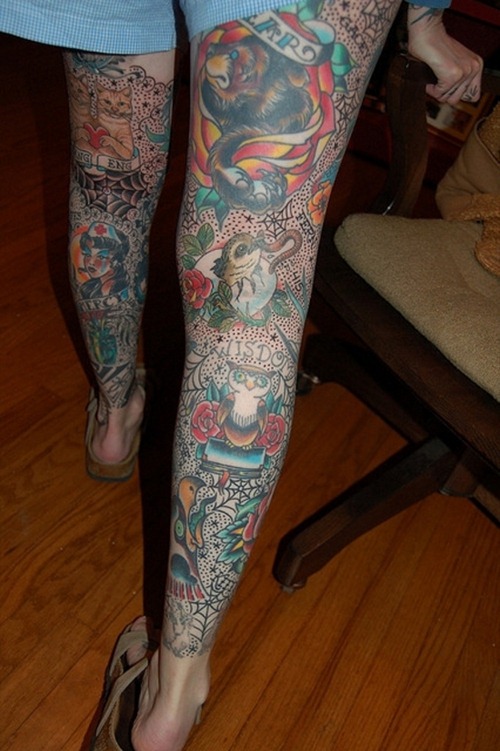 Ideas-for-Women-Leg-Tattoo-