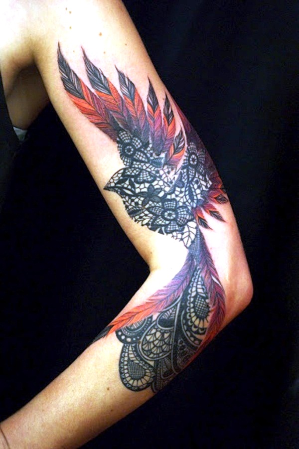 Lace Phoenix Tattoo