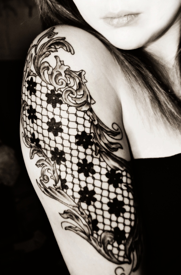 Lace Tattoo Designs for Women