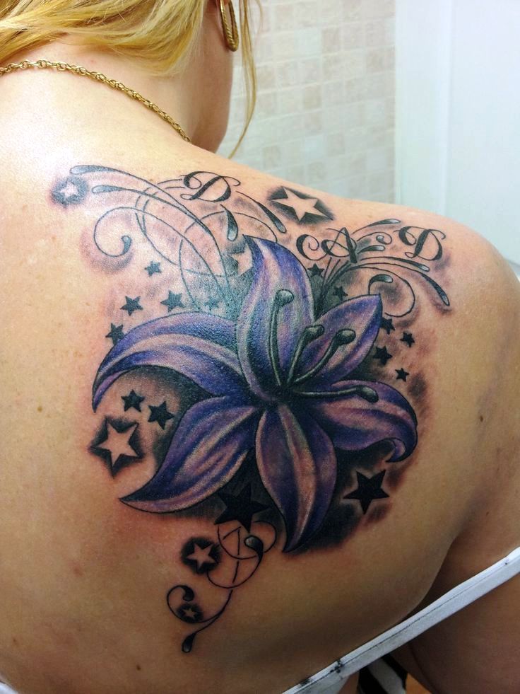 Lily Cover Up Tattoo Designs