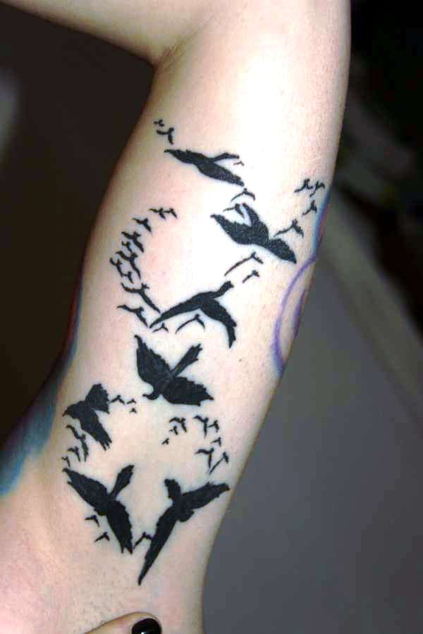Little Black Bird Tattoo Design