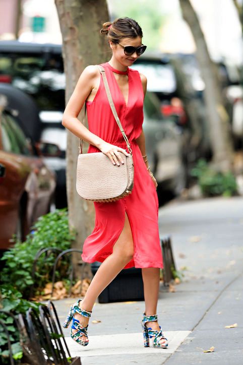 Miranda Kerr Street Style Dress