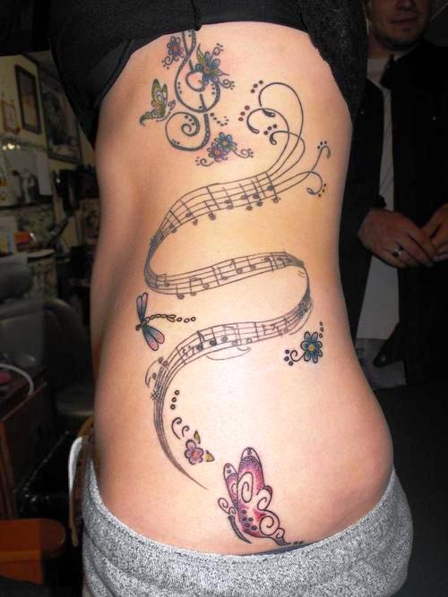 Music Note Tattoo Design