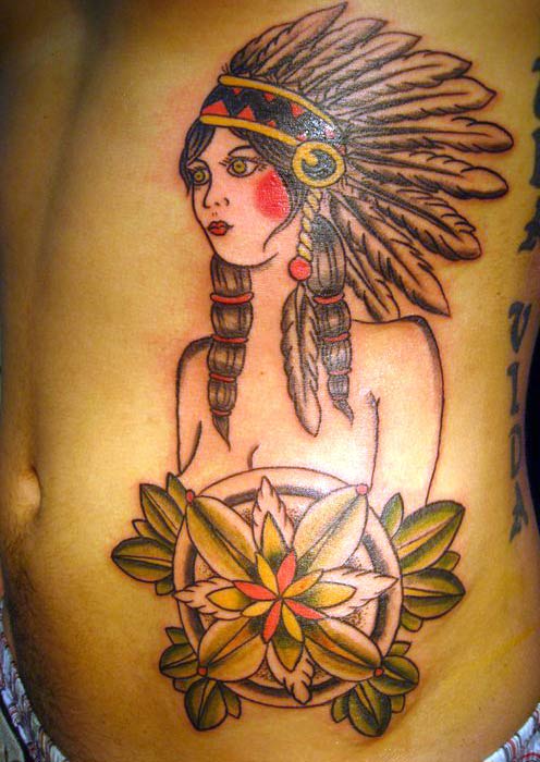 Native American Women Tattoo