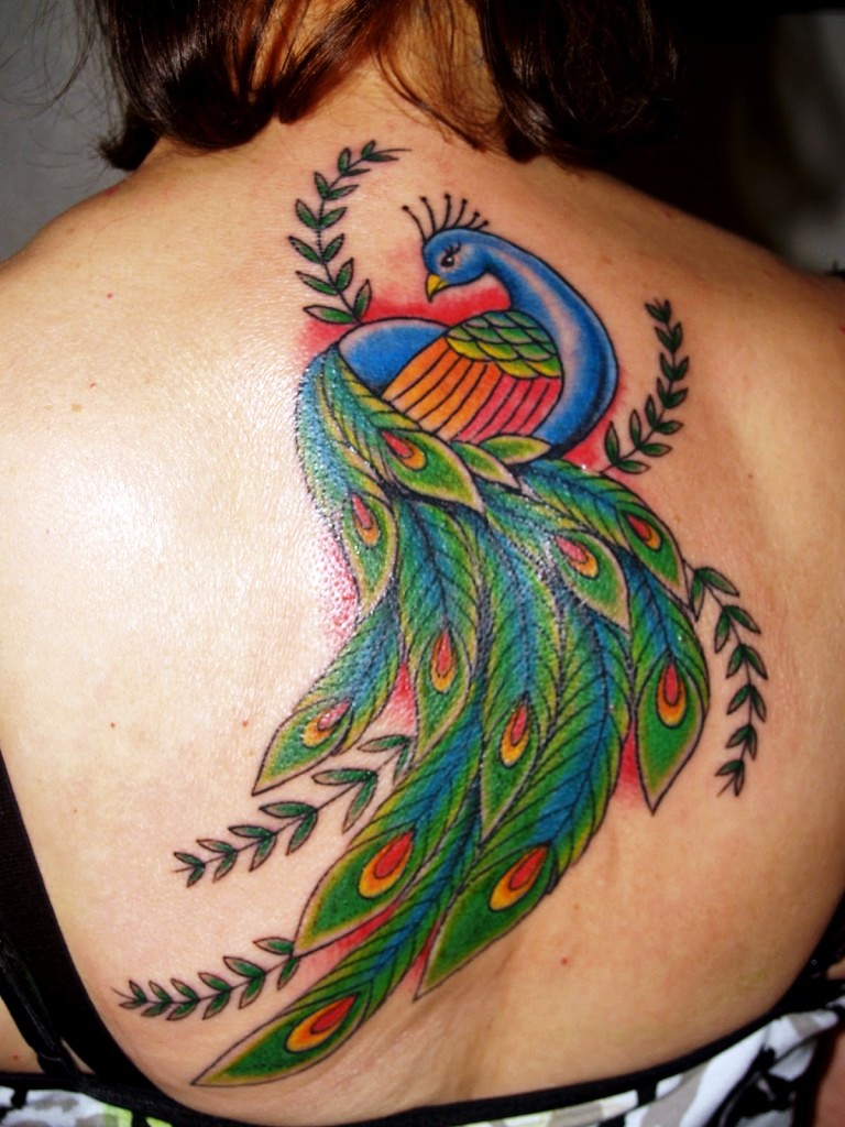 Peacock Tattoo Designs for Women