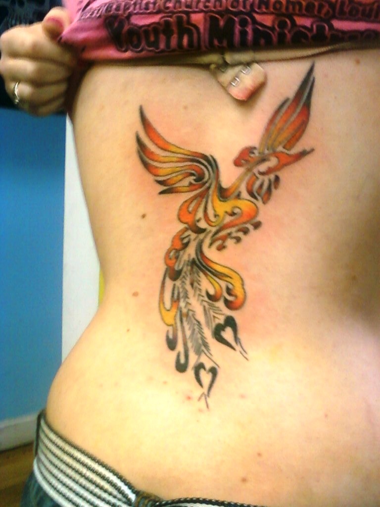 Phoenix Bird Tattoo Designs Women