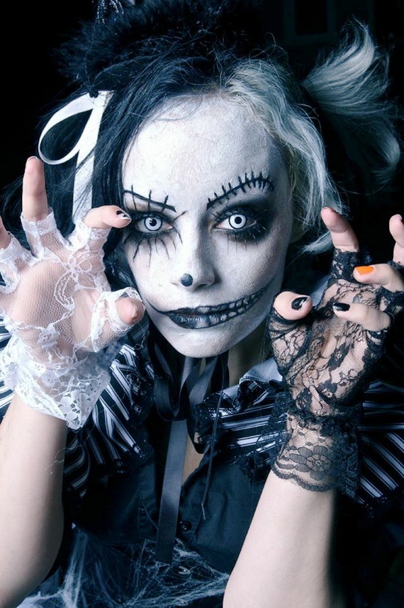 Pretty and scary Halloween makeup ideas