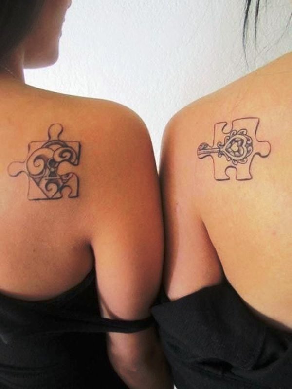 Puzzle Piece Tattoo Sisters