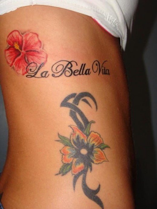 Rib Tattoo Design