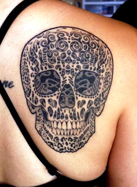 Skull Tattoo Designs On Women