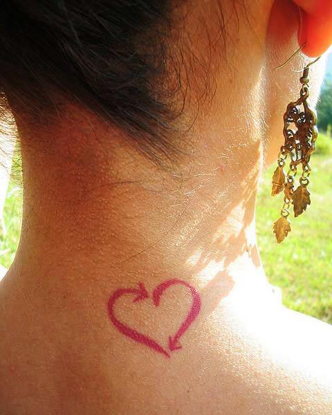 Small Heart Tattoos for Women