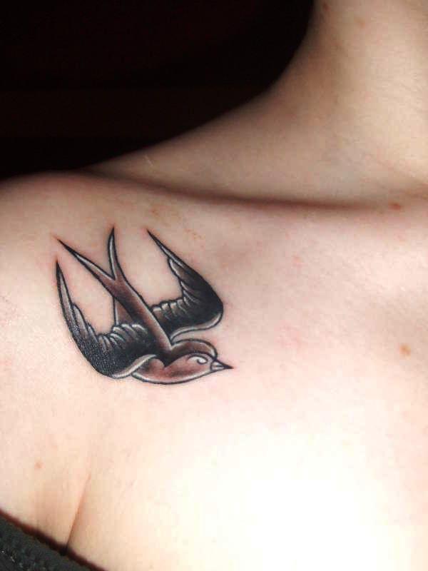 Small Swallow Bird Tattoo