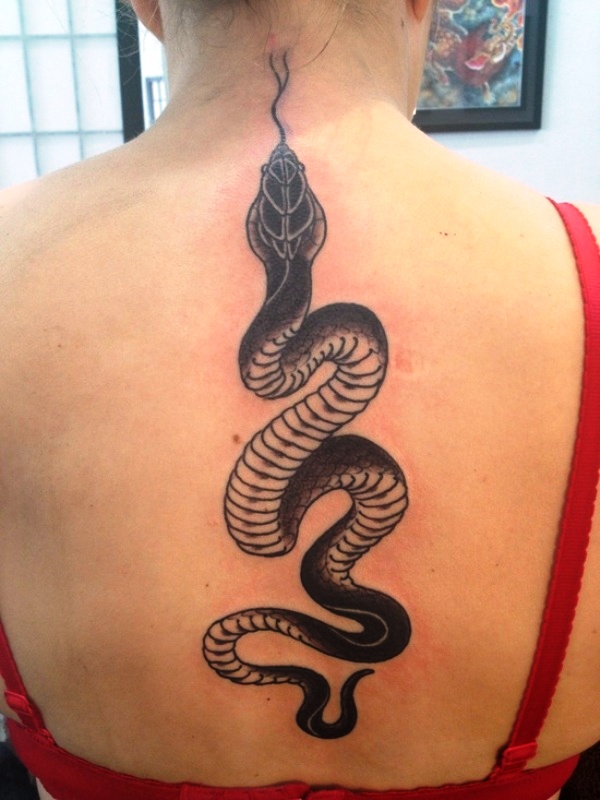 Snake Tattoo On Back