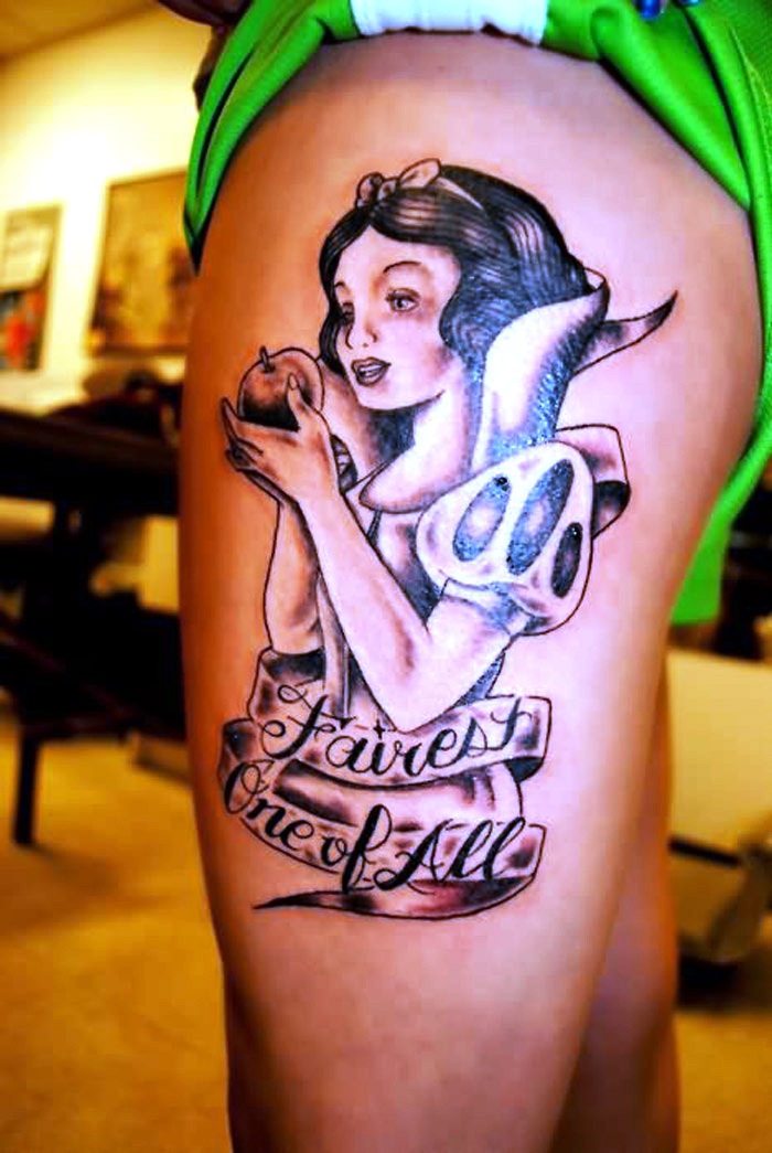 Snow White Tattoo Thigh