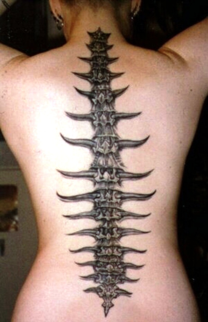 Spinal Cord Tattoos For Women