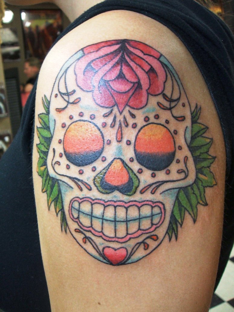 Sugar Skull Tattoo Idea