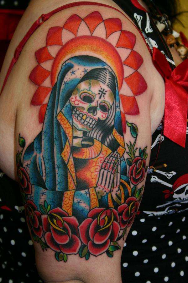 Sugar Skull Tattoo Sleeve