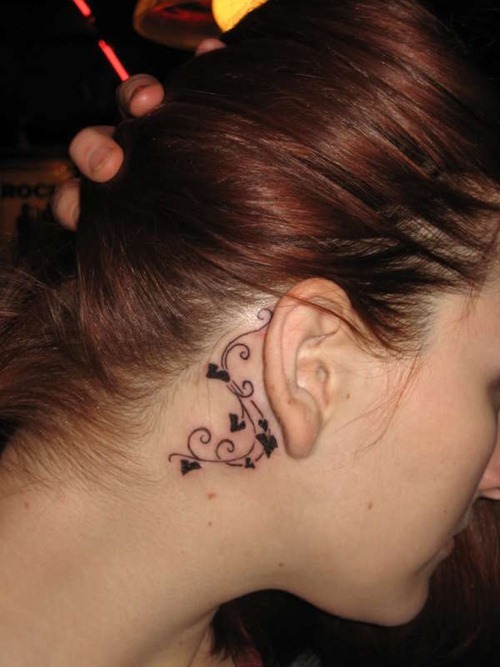 Tattoo Designs Behind Ear