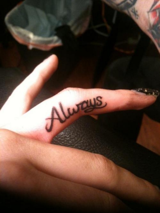 Tattoo On Finger
