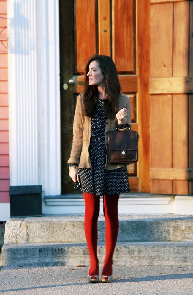 Tights Fall-Winter Street Style