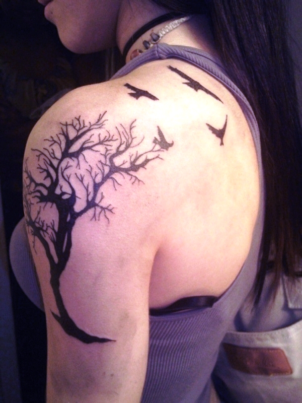 Tree Shoulder Tattoo