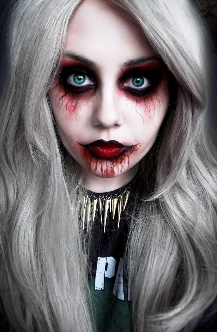 40 Scary Halloween Makeup Ideas for Women - Flawssy