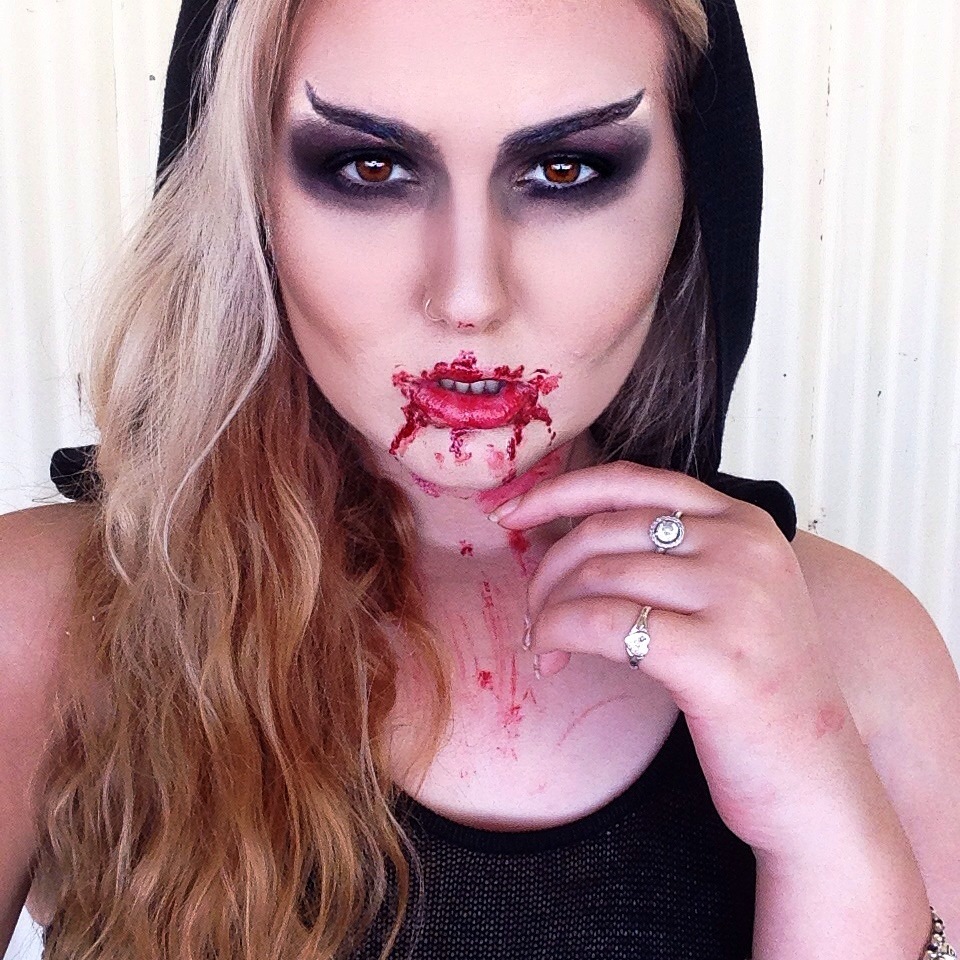 Vampire Halloween Makeup darkness